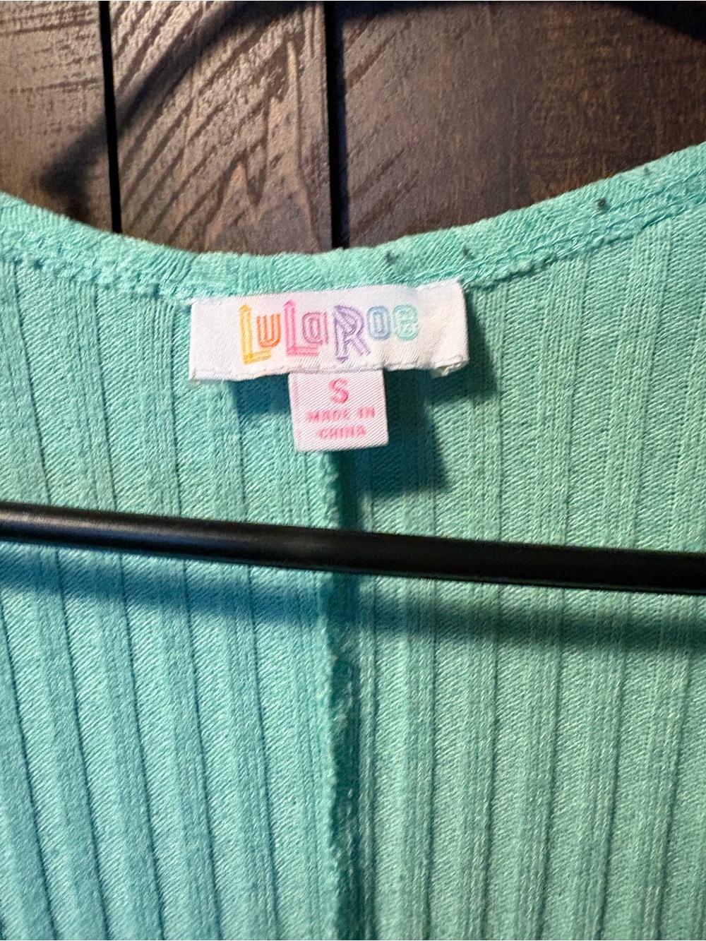LuLaRoe Mint Ribbed Open-Front Cardigan - Picture 2 of 2